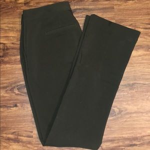 Express Green Mid Rise Columnist Pants